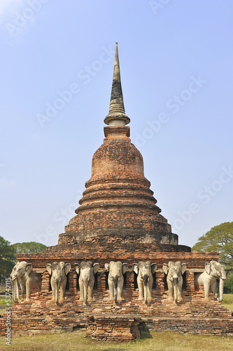 Pagoda in Sukhothai Historical Park.