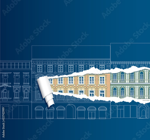 blueprint blue