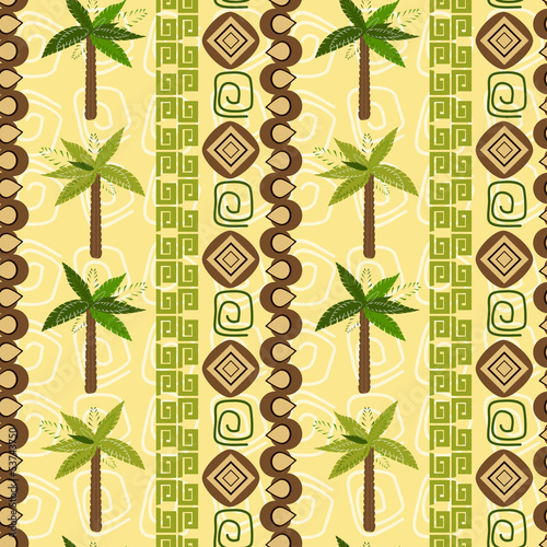 Abstract background with palm pattern