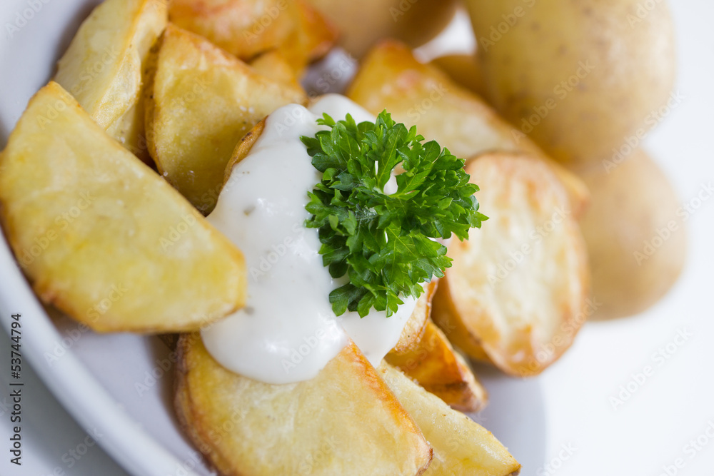 baked homemade poato wedges baked homemade poato wedges