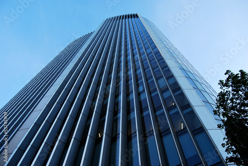 Looking up at a Skyscraper in London