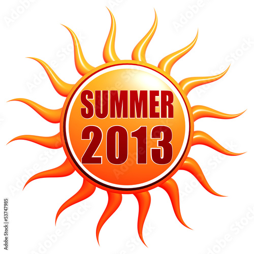 summer 2013 in 3d sun label