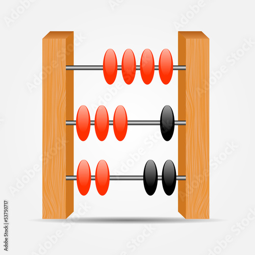 abacus icon vector illustration