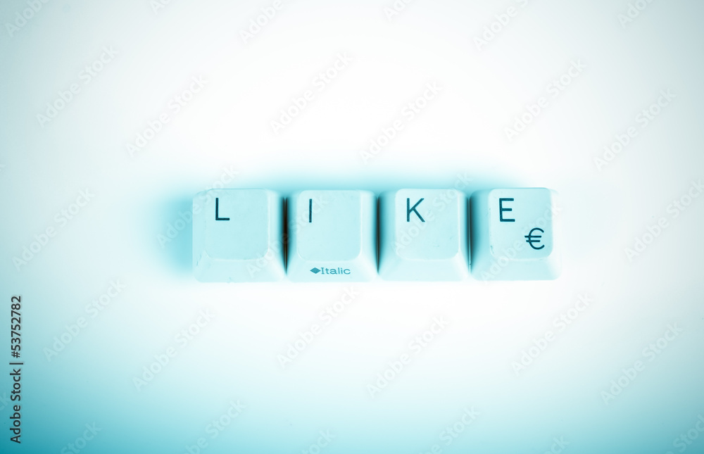 Like word written with computer buttons Like word written with computer buttons