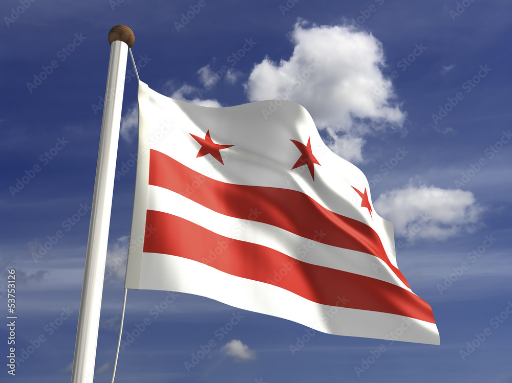 Fototapeta premium District of Columbia Flag