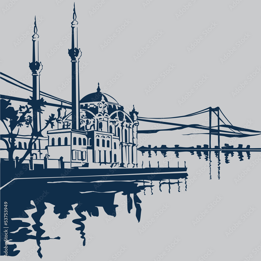 Fototapeta premium Ortaköy Camii ( ISTANBUL )
