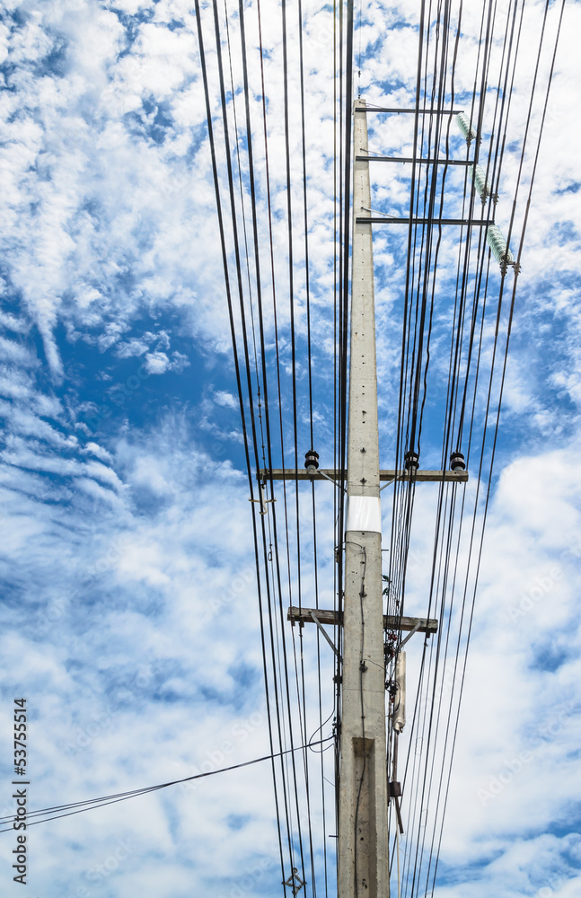 Obraz premium an electric pole