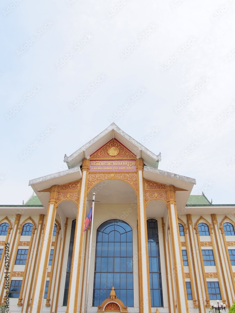 Fototapeta premium Laos National Culture Hall in Vientiane, Laos