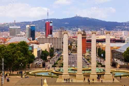 Square of Spain in Barcelona, Catalonia photo