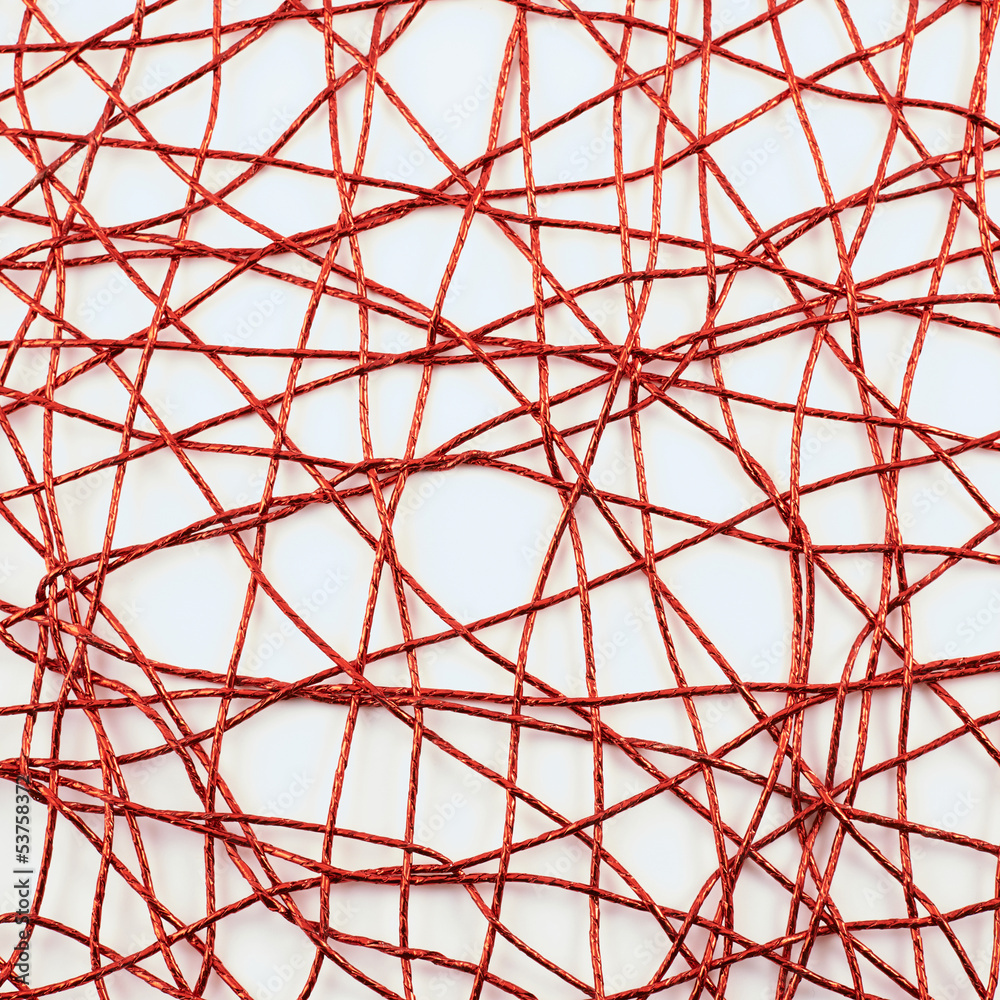 Obraz premium Red thread abstract background