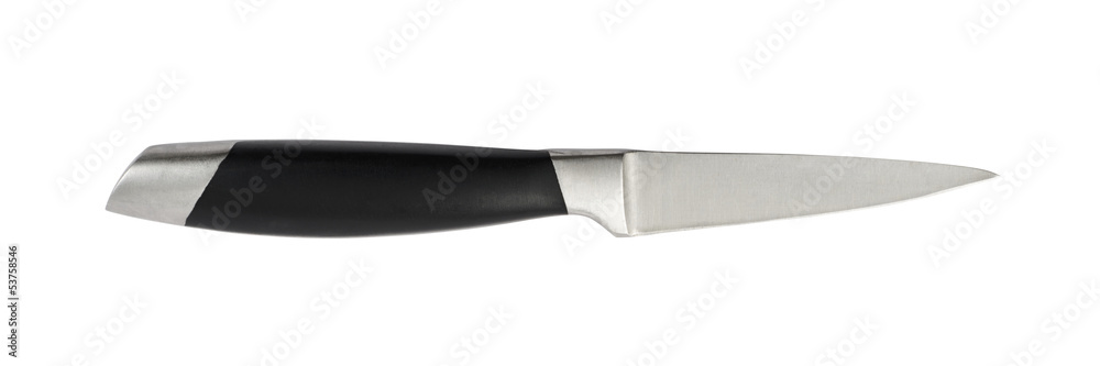 Steel metal kitchen knife isolated Steel metal kitchen knife isolated