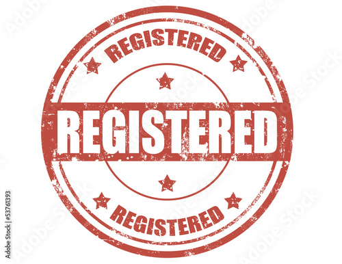 Registered-stamp