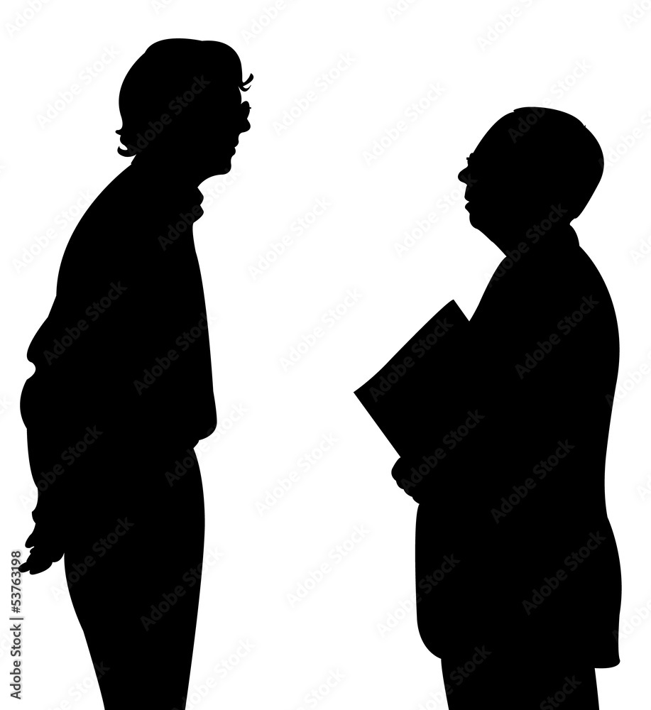 two men speaking, silhouette vector two men speaking, silhouette vector