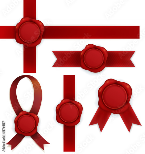 Collection of red sealing wax