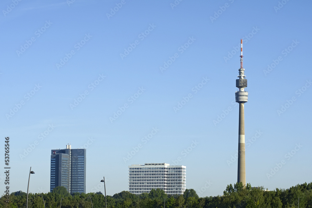 Skyline von Dortmund, Nordrhein-Westfalen Skyline von Dortmund, Nordrhein-Westfalen