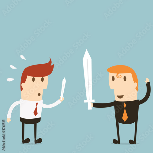 Businessman fight