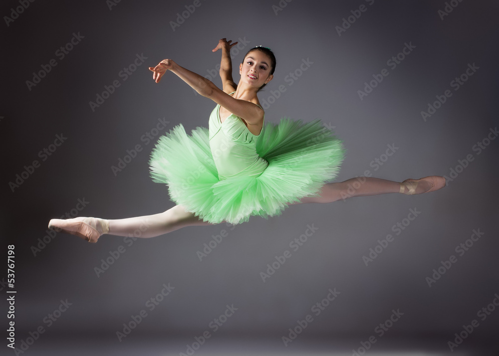 Obraz premium Female ballet dancer