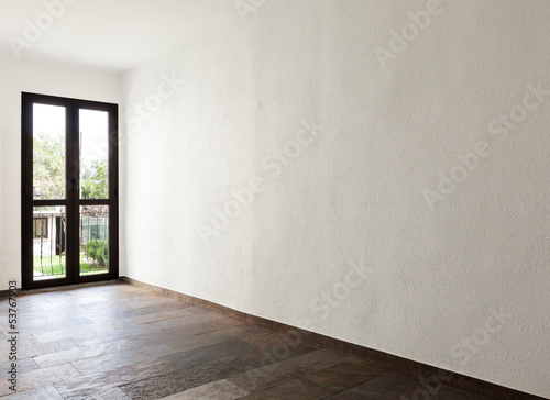 interior rustic house  large room with window