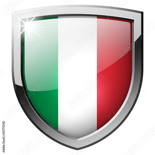 Free Download italy glass metal realistic isolated shield - GFXLoad