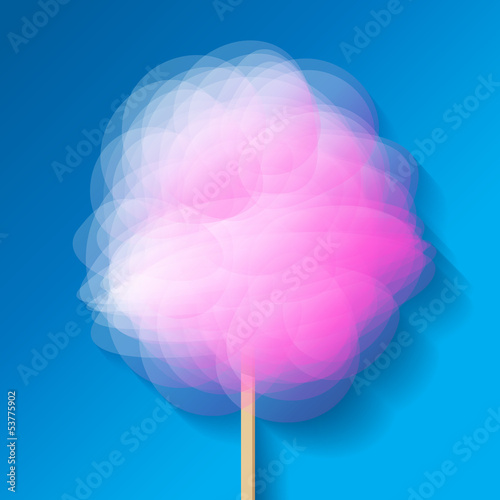 Zuckerwatte Rosa Hintergrund Himmel Blau