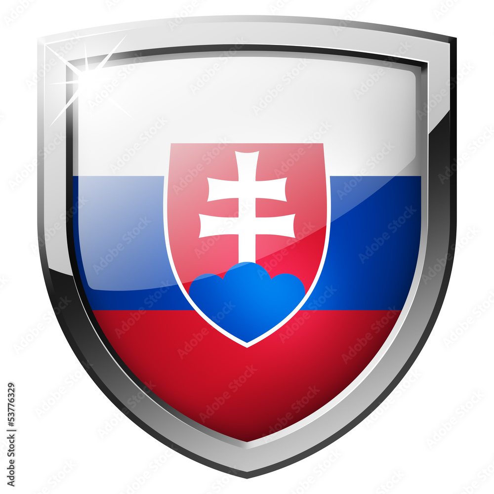 Fototapeta premium slovakia flag shield