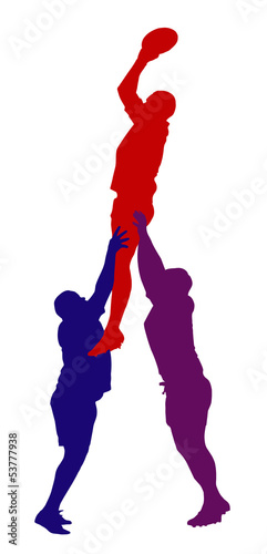 Rugby Lineout Jumper Support Isolation
