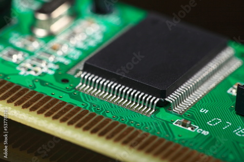 Printed Circuit Board with electrical components