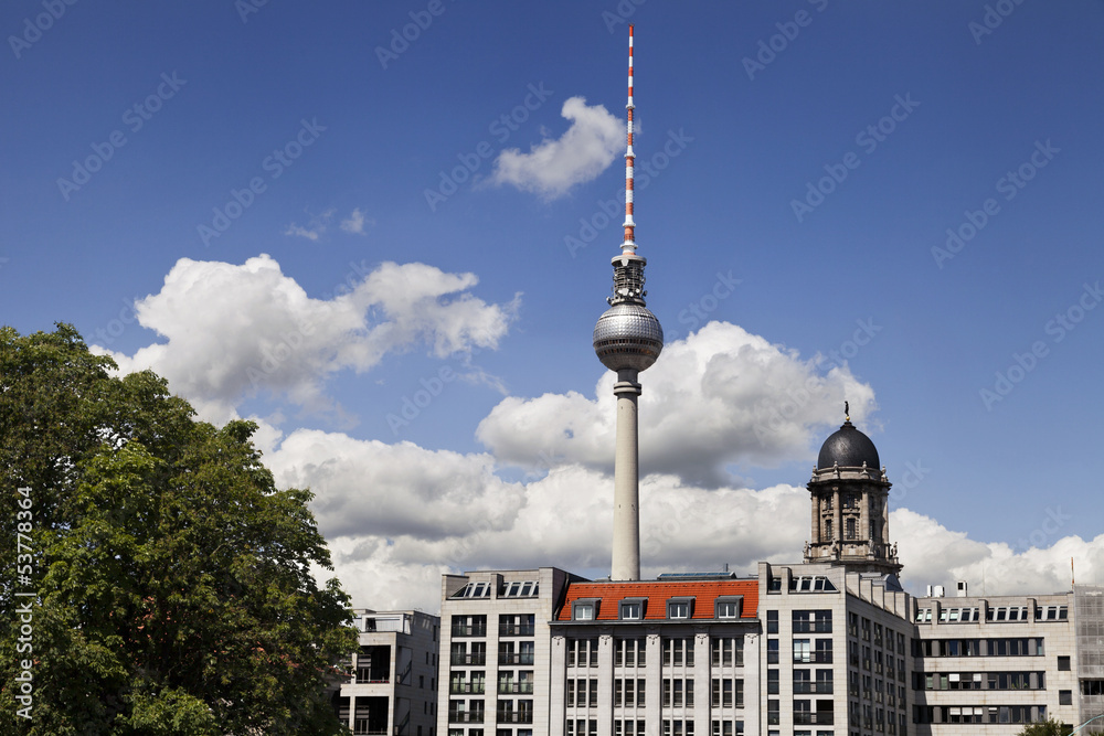 Berlin Buildings and Television Tower (Fernsehturm)