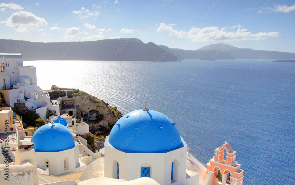 Fototapeta premium ile de santorin