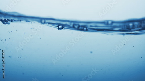 Water surface splashing, slow motion