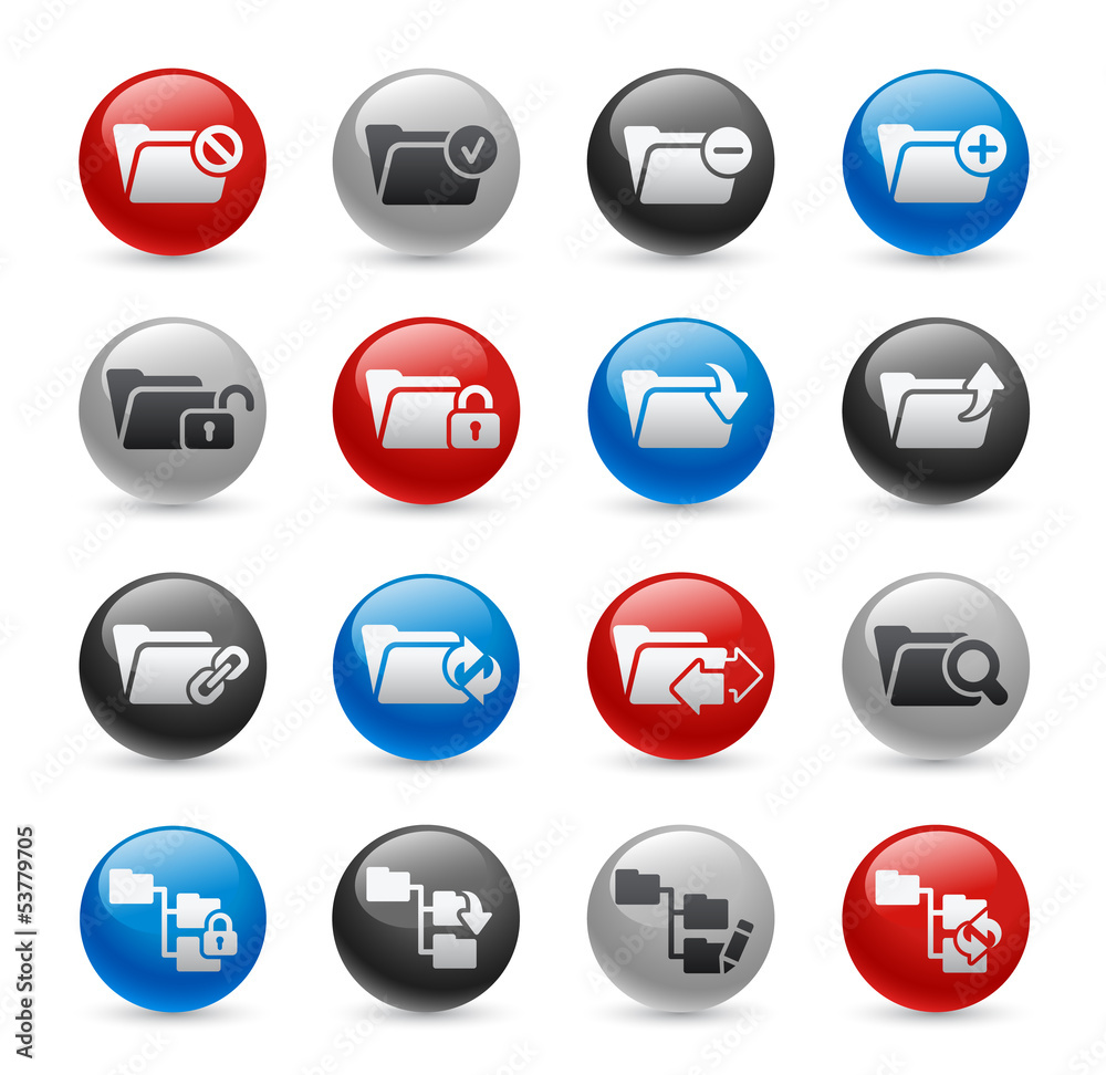 Folder Icons - Set 1 -- Gel Pro Series Folder Icons - Set 1 -- Gel Pro Series