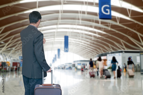 Business man at airport