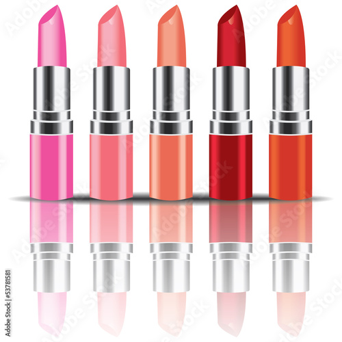 colorful lipstick vector