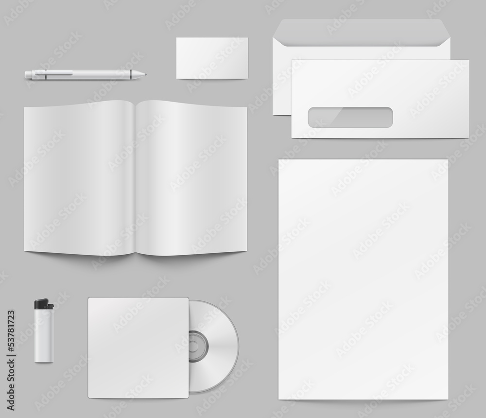 Templates of corporate identity elements. Templates of corporate identity elements.