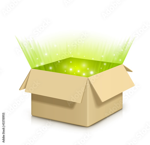 Box with something inside.