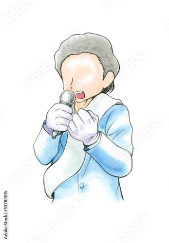選挙演説をする男性