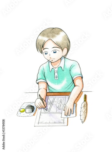男性漫画家
