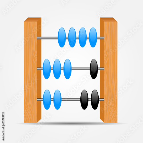 abacus icon vector illustration
