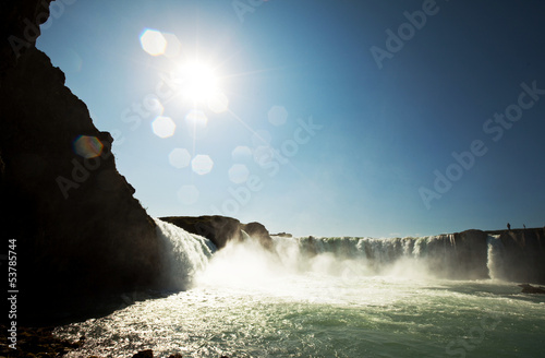 Waterfall in Iceland photo