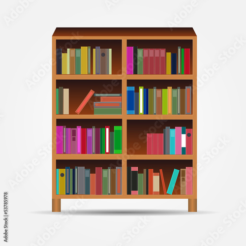 bookcase icon vector illustration