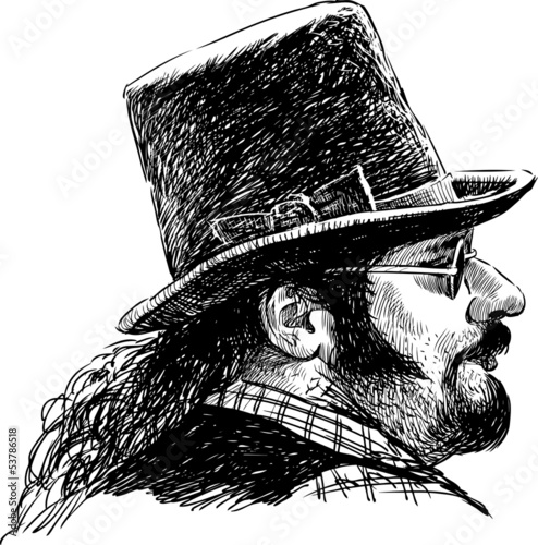 man in a hat