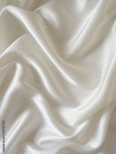 Draped white silk background