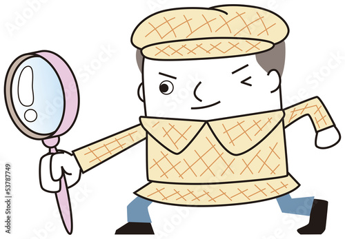 虫眼鏡で探す探偵