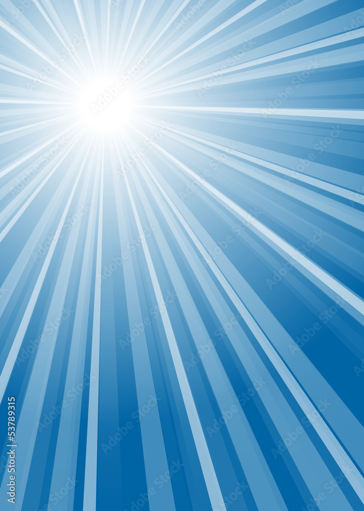 Obraz premium Hintergrund Streifen mit Mittelpunkt blau