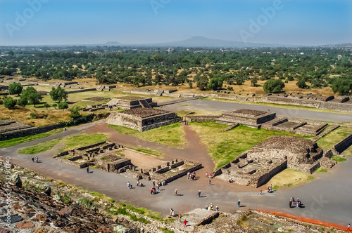 View at The Ruins from Pyramid of The Sun photo