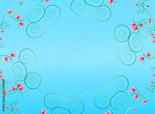 flower circle wallpaper