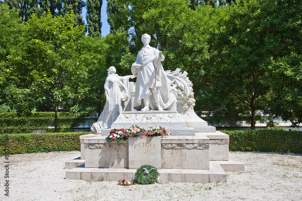 Obraz premium Monument for Sandor Petofi in Bratislava, Slovakia