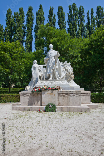 Monument for Sandor Petofi in Bratislava, Slovakia © joymsk