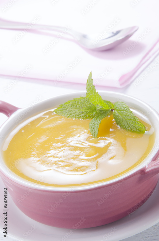 butternut squash soup with mint