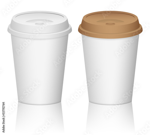 paper coffee cup set